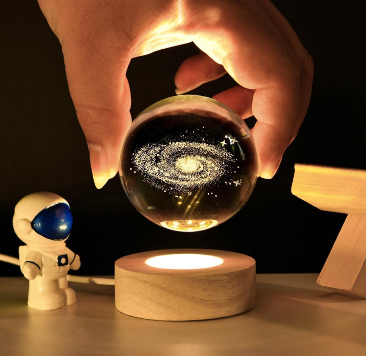 3D Crystal Ball Night Lamp – Assorted Designs
